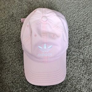 Light pink & white Adidas hat